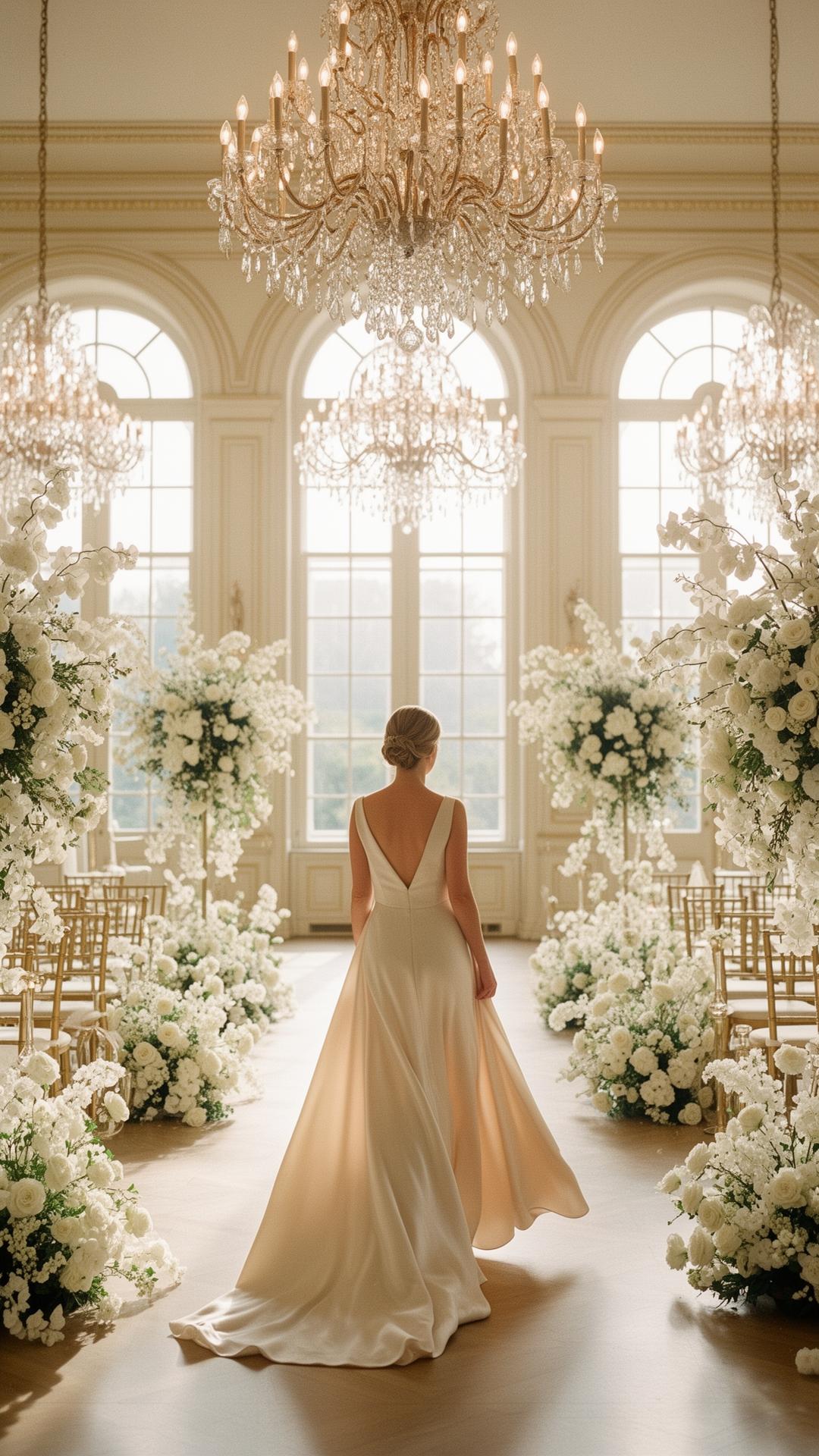 Bride at the ceremony altar